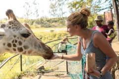 Fotoserie Kenia Giraffen füttern