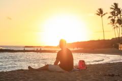 Fotoserie Hawaii Sonnenuntergang